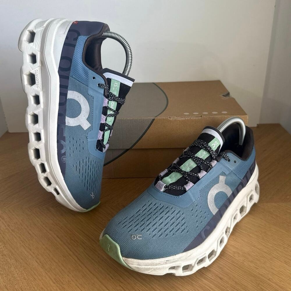 On Cloud Cloudmonster Helion Blue Women Running Sneakers- SZ 9